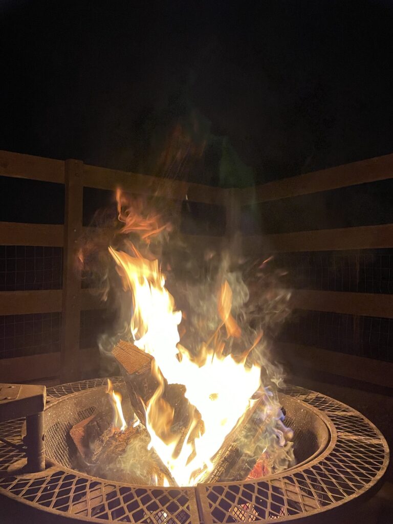 Outdoor fire at the Airbnb outside of LA