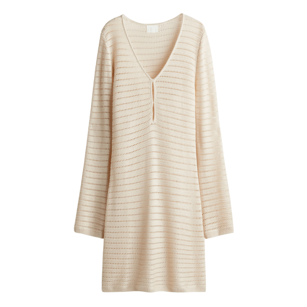 Long sleeve knit summer dress