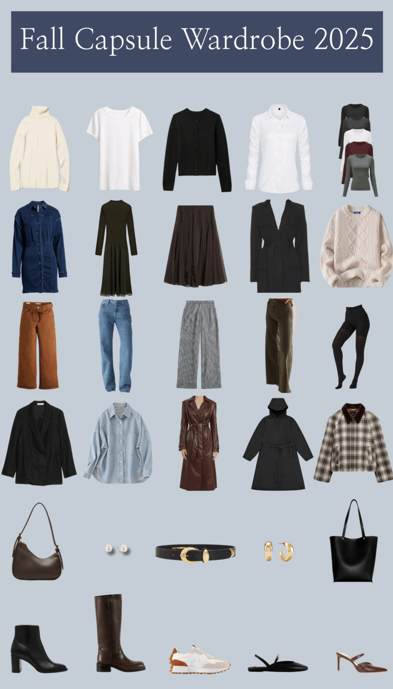 Fall capsule wardrobe 2025